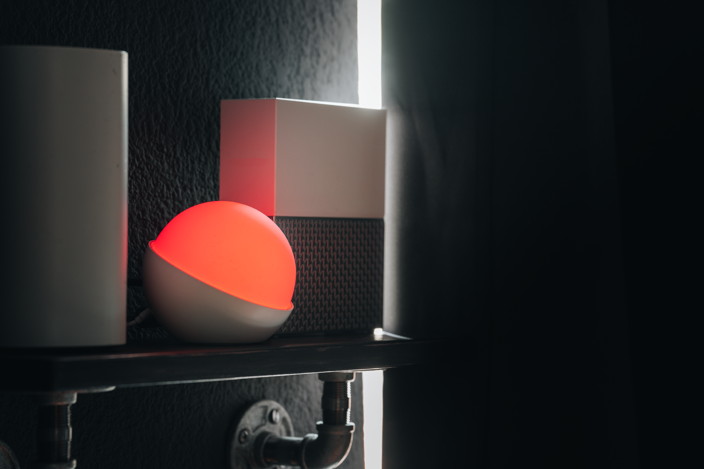 The glowcose light is red showing action should be taken as the blood glucose levels are lower than what is desired.