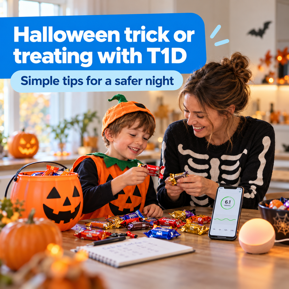Halloween Trick or Treating with Type 1 Diabetes