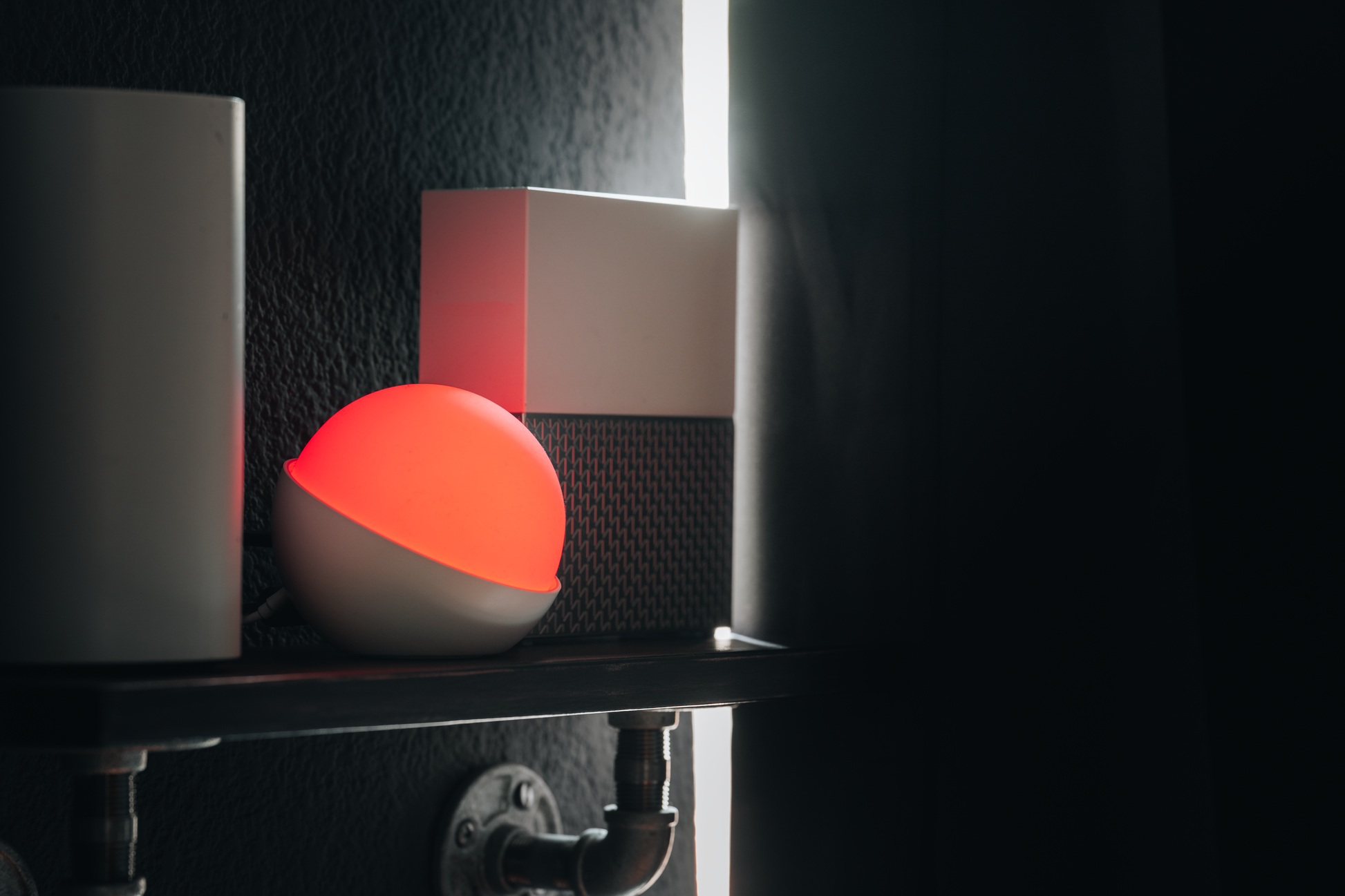 The glowcose light is red showing action should be taken as the blood glucose levels are lower than what is desired.